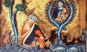 Gott und Mose lernen sich kennen - am brennenden Busch...